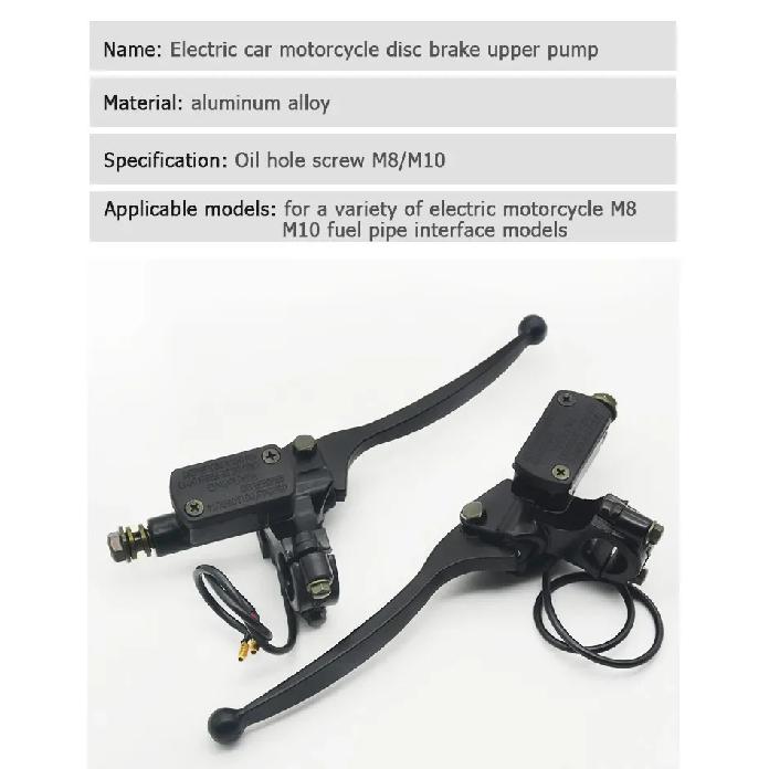 Motorcycle Brake Pump Front Master Cylinder Hydraulic Lever For Electric Scooter Dirt Pit Bike ATV Quad For Yamaha Suzuki Honda