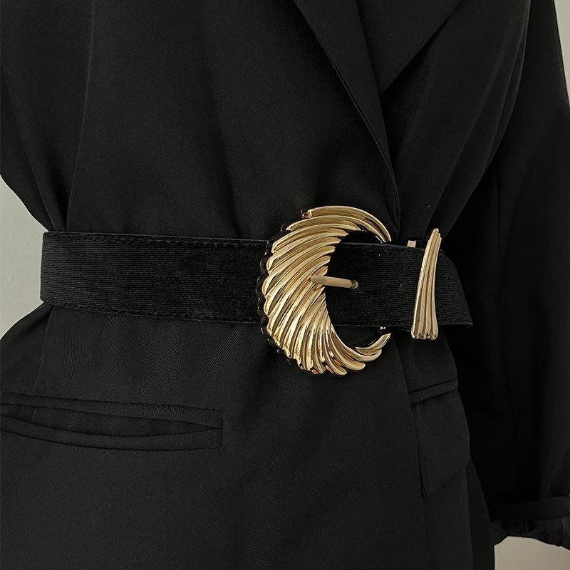Four Seasons Available New Belt Women'S Leather Fashion Versatile Jeans Belt Decoration With Skirt, Suit, Sweater Waist Cover