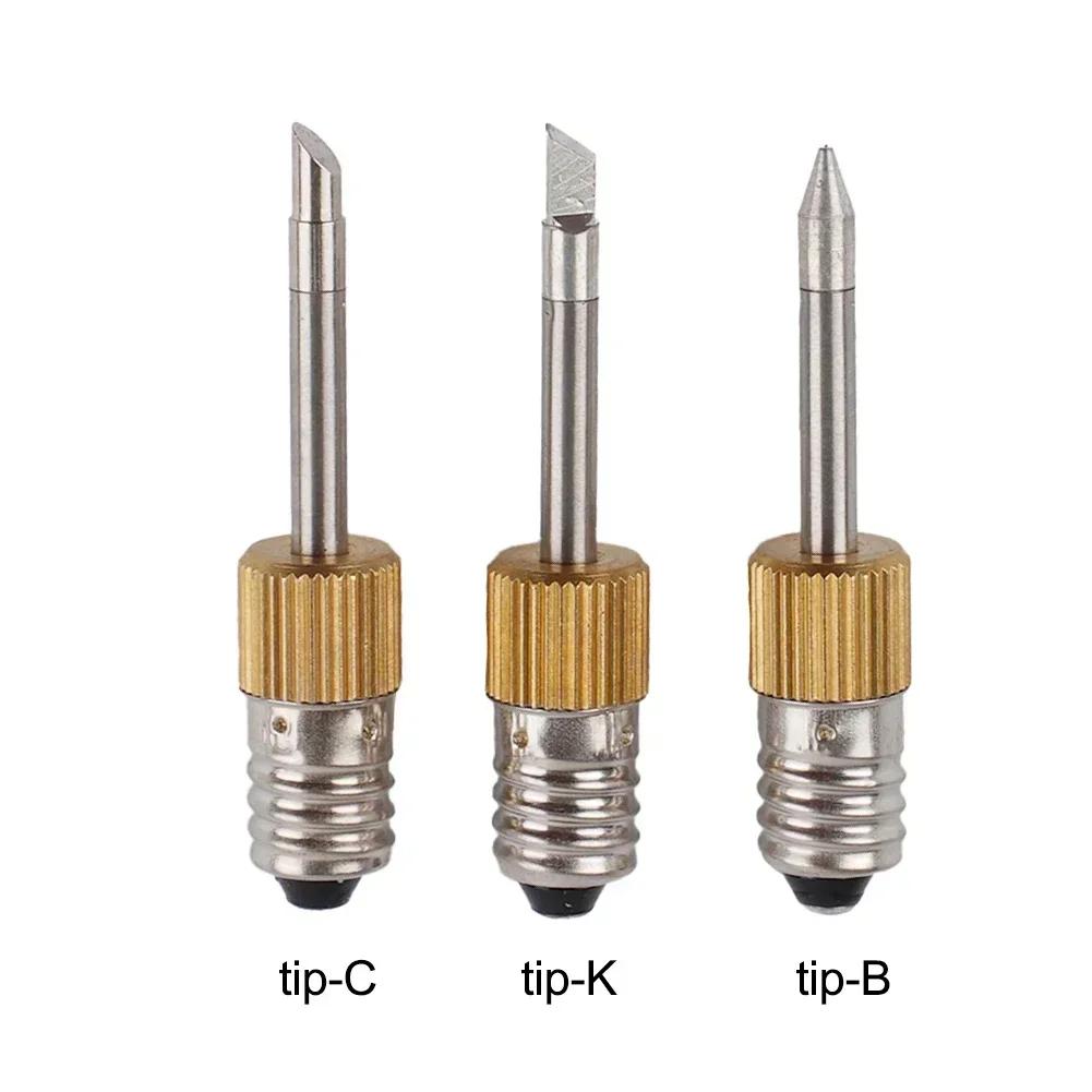 E10 Interface Lötkolbenspitzen Schweiß Lötspitzen USB Lötkolbenkopf Ersatzteile Gewindespitze B C K Typ