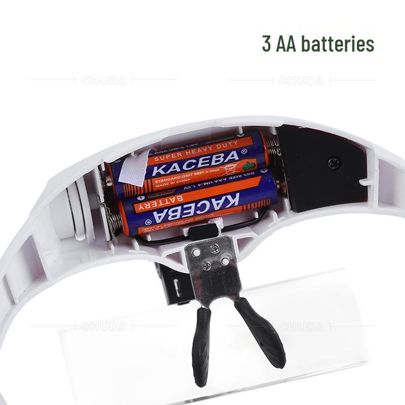 LED Light Magnifying Glass for Microblading, Eyelash Extensions, and Inspection 9892B1