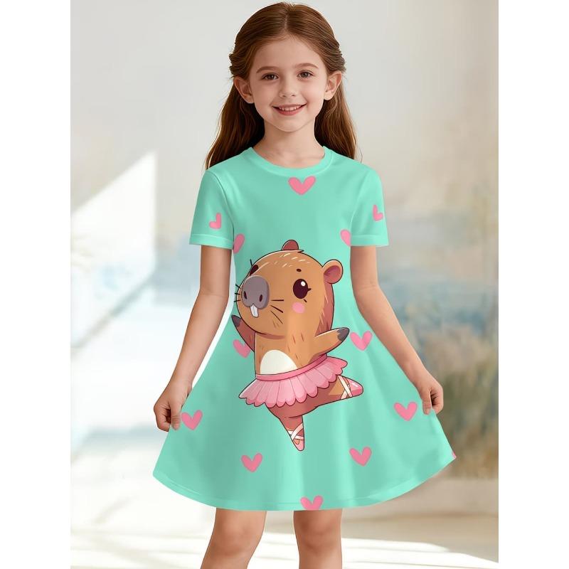 Vestito per bambine Moda Capibara Vestiti per bambini Estate Vestiti per bambine Comodo