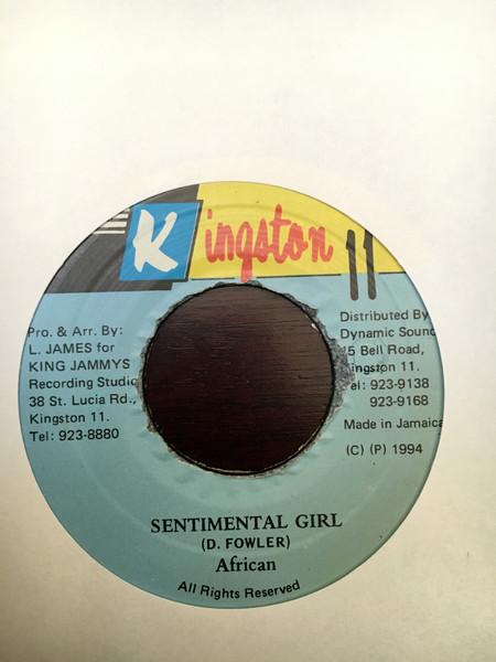 

7inch Record AFRICAN Sentimental Girl NONE Kingston 11 1994 Jamaica Reggae Ska Dub Used