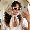 Scarf Fashion Hijab Bandana Headscarf Square Handkerchief Silk Scarves Woman Luxury Windproof Shawl Turban Travel Gear
