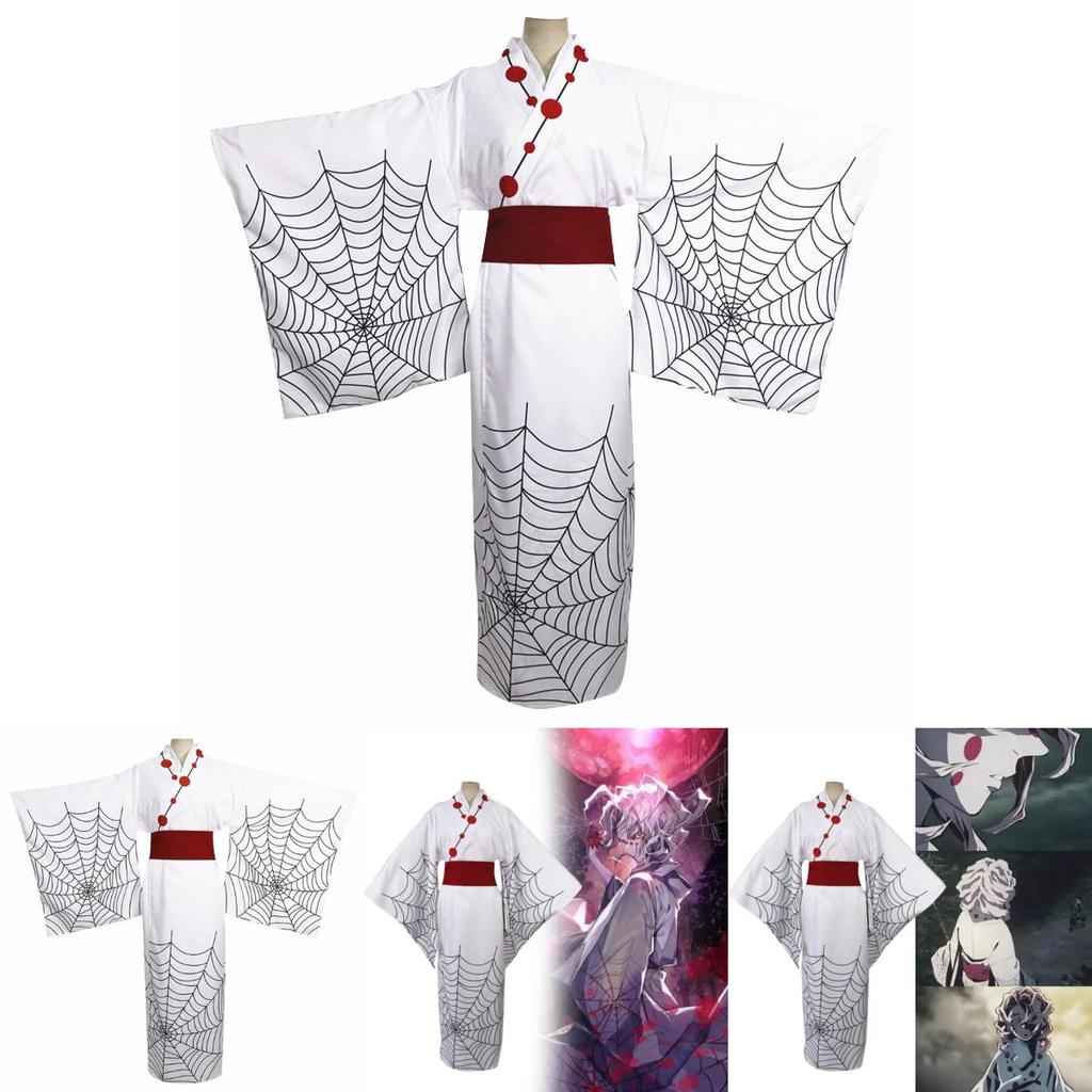 Demon Slayer Twelve Kizuki Rui Cosplay Costume Kimono For Adults And Cosplayers