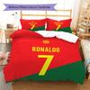 CR7 Pattern Bedding,Quilt Set Quilt Cover Pillowcase Home Birthday Gift (1 * duvet cover + 2 * pillowcase, without core)