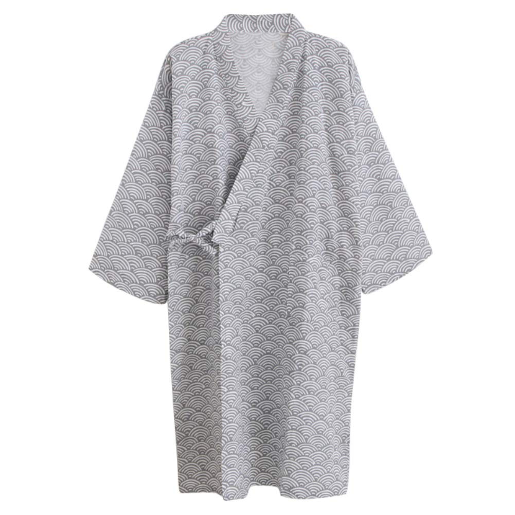Soft to the Japanese Front Home Work Hotel Bathrobe, Jinbei, Pajamas, Yukata, Men's, Women's, 100% cotton, touch, style, opening, Nightwear, wear,