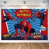 Spiderman Narozeninová Tapiserie Spiderman Narozeninová Dekorace Narozeninový Foto Plakát Foto Pozadí Tapiserie na Párty Šťastné Narozeniny Stylové Narozeniny