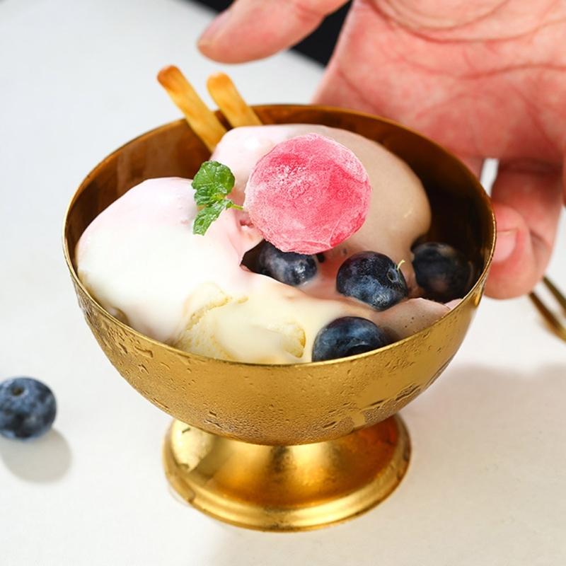 Outdoor Picnics Essential Portable Nonrust Steel Bowl for Salads Ice Creams Easy Cleaning Sturdy Multipurpose Design