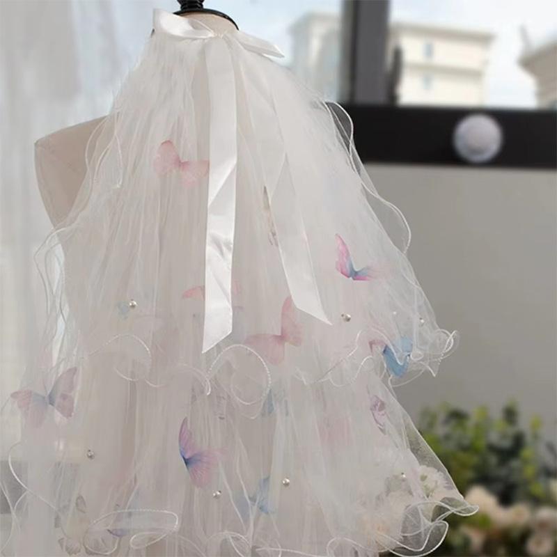 1 Wedding Bridal Headcloth Butterfly Photography Prop Colorful Butterfly Headcloth Accessory