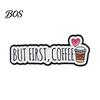 Non-oxidizing Brooch Pin, Coffee Slogan Design Brooch, Thickened Zinc Alloy Badge, Oil Paint Enamel Stable Buckle Pins for Clothes Hats Backpacks Pin