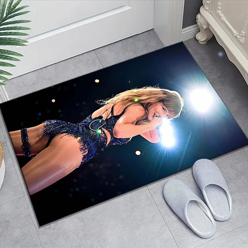 1pc Taylor Swift1 Design Area Rug - Non-Slip, Soft & Cozy Floor Mat for Living Room, Bedroom, Office - Indoor/Outdoor Decorative Carpet