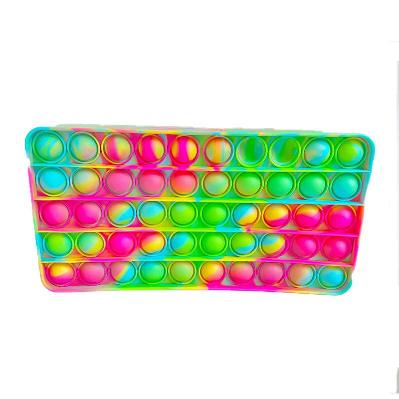 New Silicone Bubble Pencil Case Mouse Killer Pioneer Decompression Stationery Box Bag for School Season