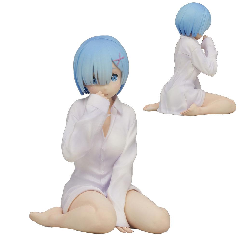 Figurină Anime Re ZERO Starting Life In Another World 11CM Rem Poziție Îngenuncheată Model Anime Jucării Cadouri Ornamente