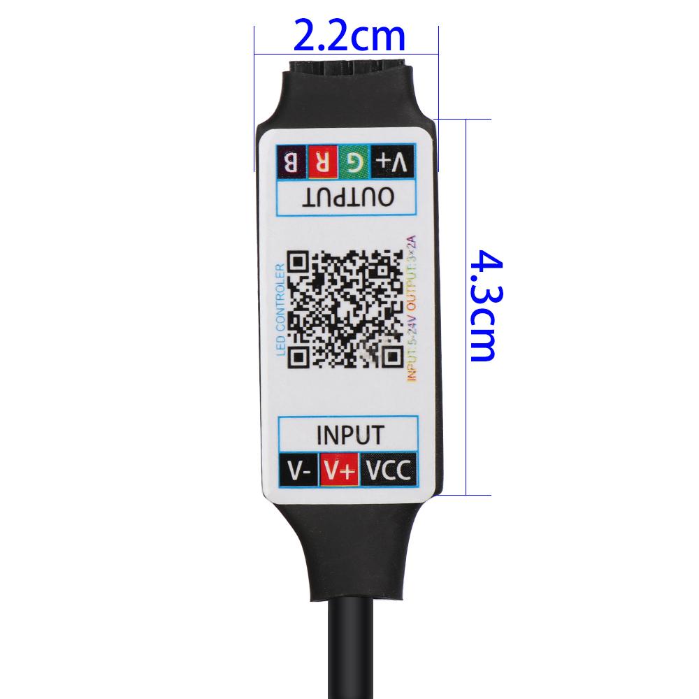 New Useful Mini Wireless Bluetooth RGB Controller Female Plug to 4Pin Connector LED Light Strip Bluetooth Adapter For 5050 3528