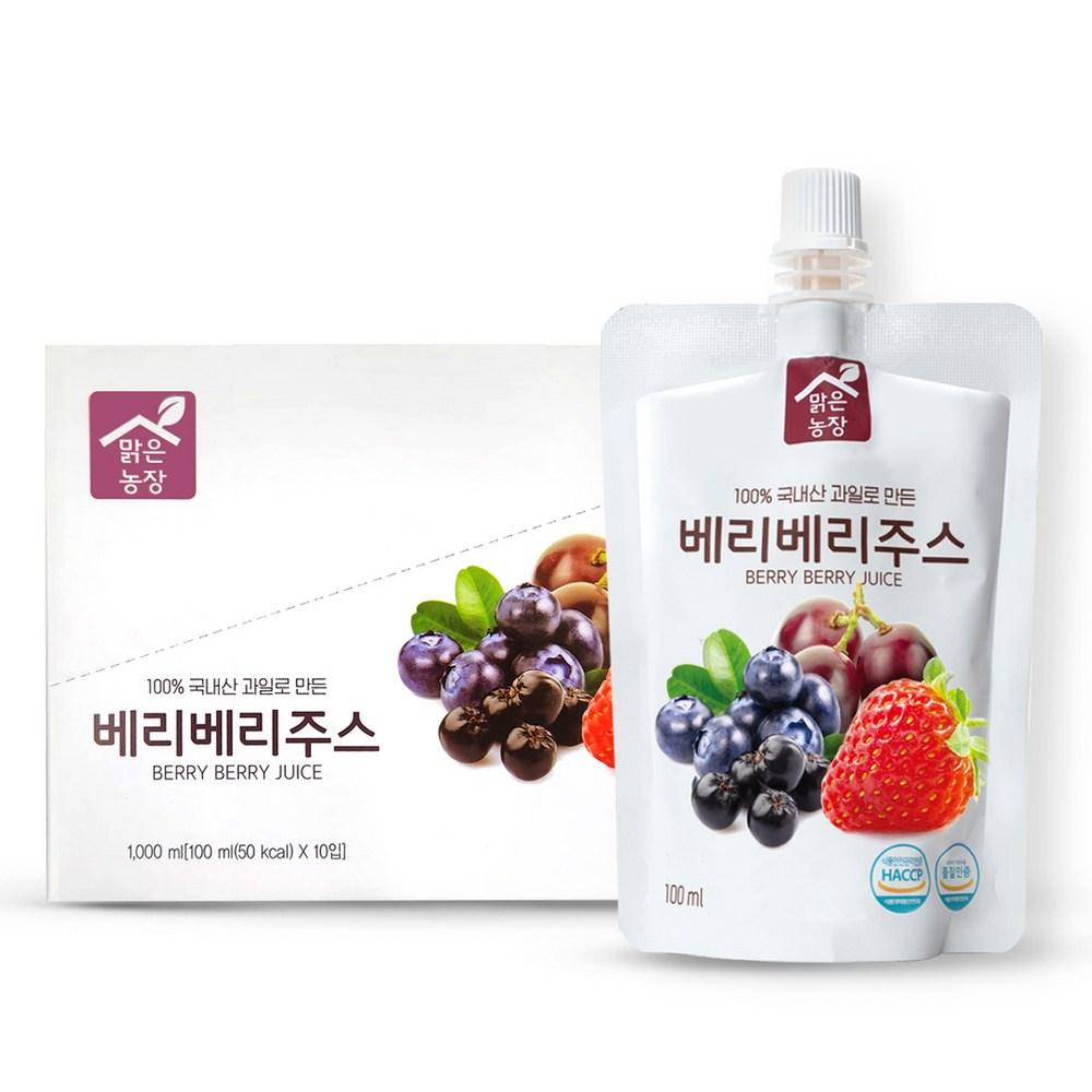 Malgeun Farm Berry Berry Juice 100ml 10 pcs