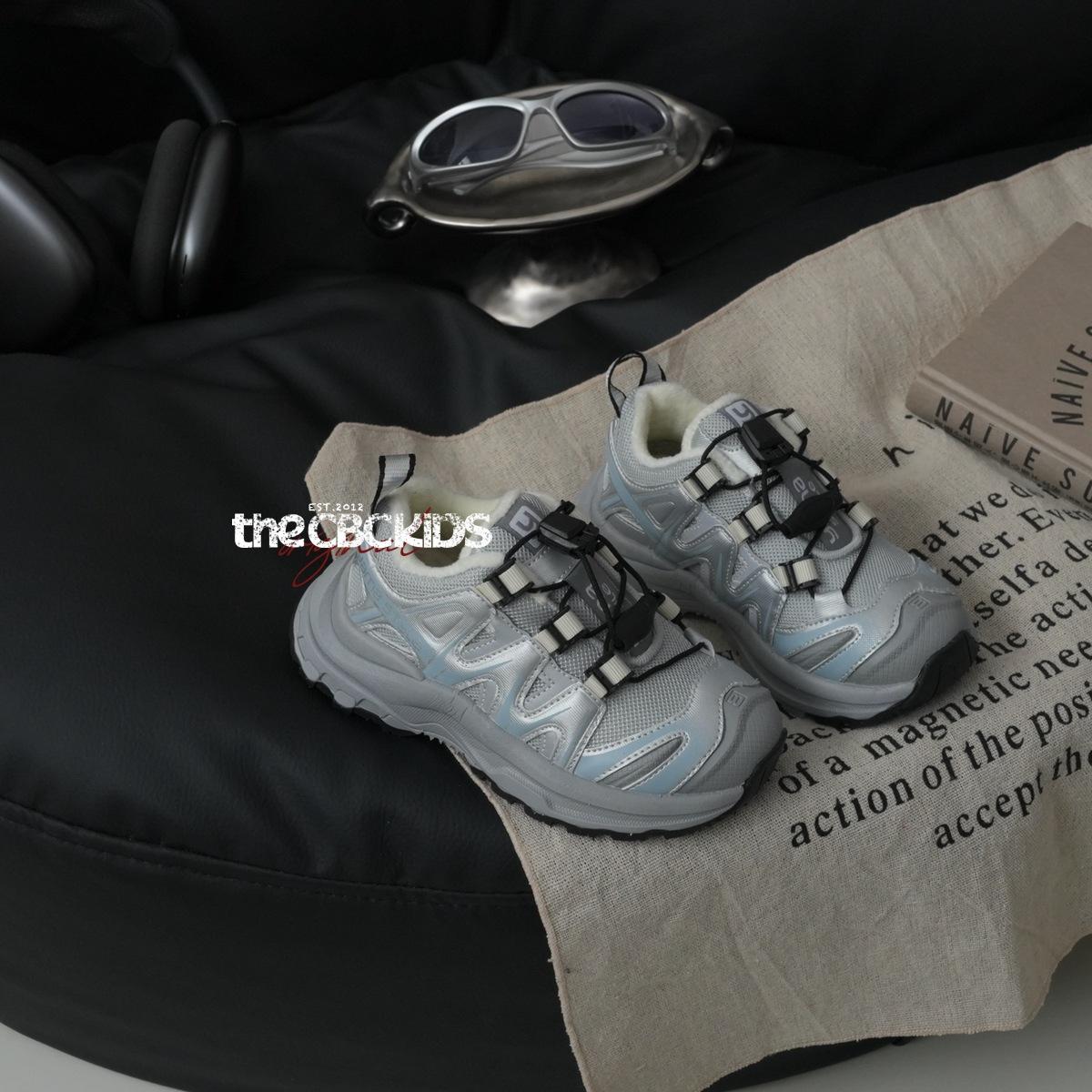 

XSHX mountain sports pioneer retro children s sports shoes autumn and winter velvet boys and girls 248097 25