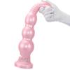 Silicone Threaded Ultra-Long Thick Anal Plug and Dilator for Women - Wearable Fake Penis Sex Toy
