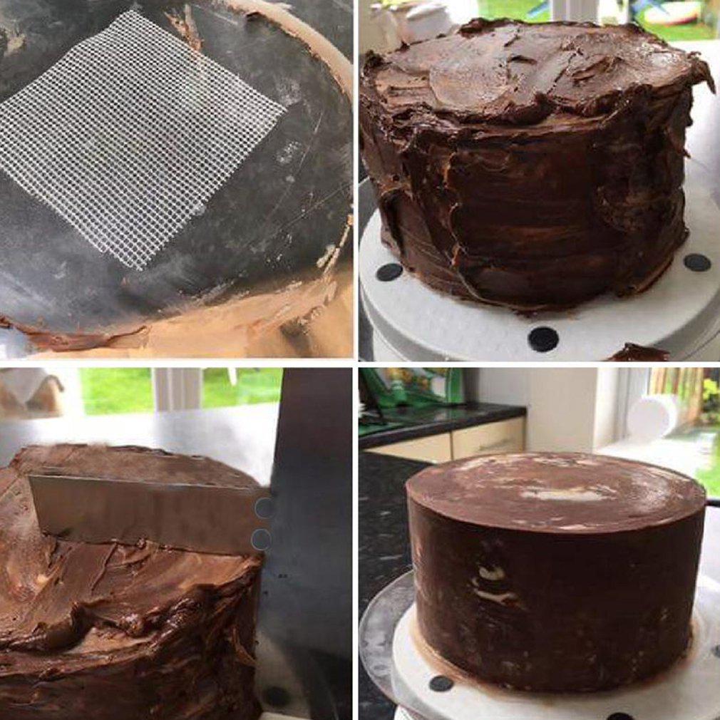 Stainless Steel Cake Screed Scraper Edge Smoother DIY Cake Decoration Accessories Level Rotating Cake Scraper