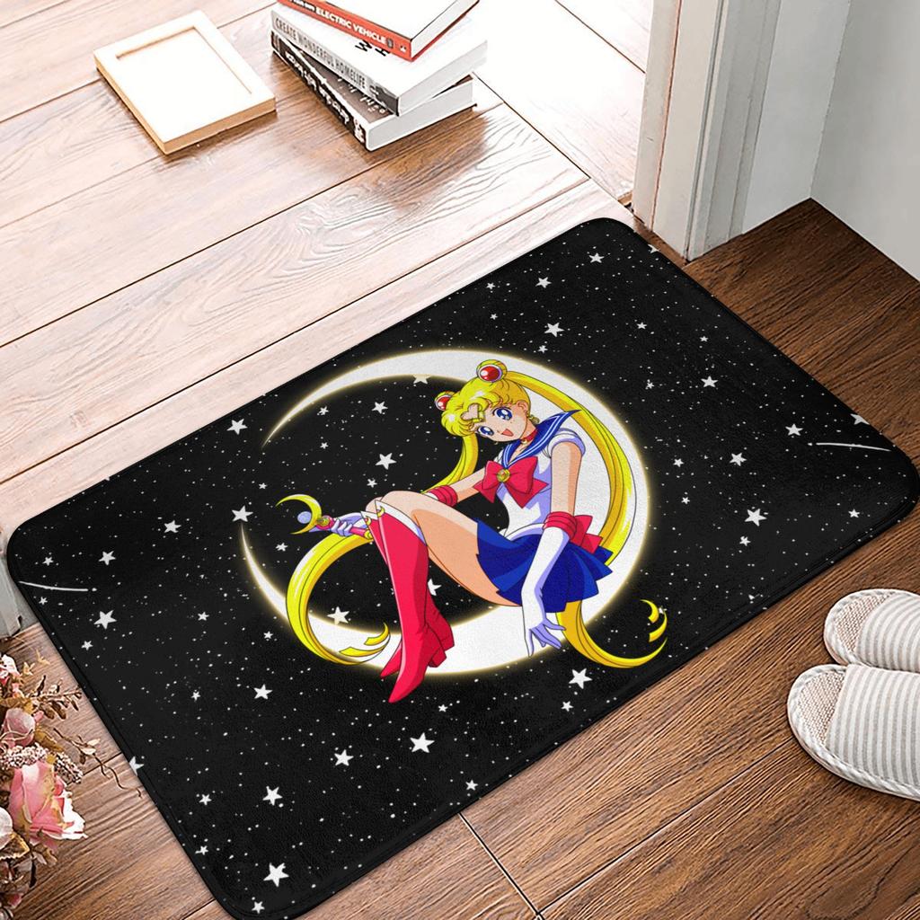 Anime Sailors Moons Doormat Anti-Slip Entrance Bathroom Kitchen Floor Door Mat Garage Rug Carpet Footpad