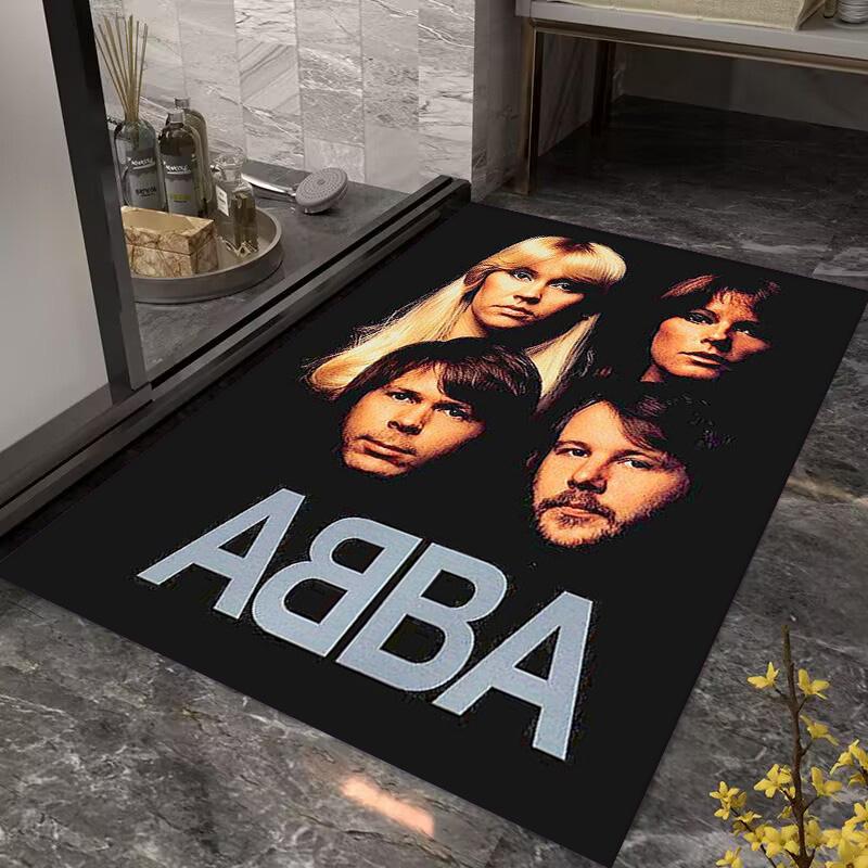 Tappeto ABBA Iconic Music Legacy Adatto a tutte le stagioni Tappetini da pavimento Regali di Natale Tappetino protettivo Decorazione per dormitorio