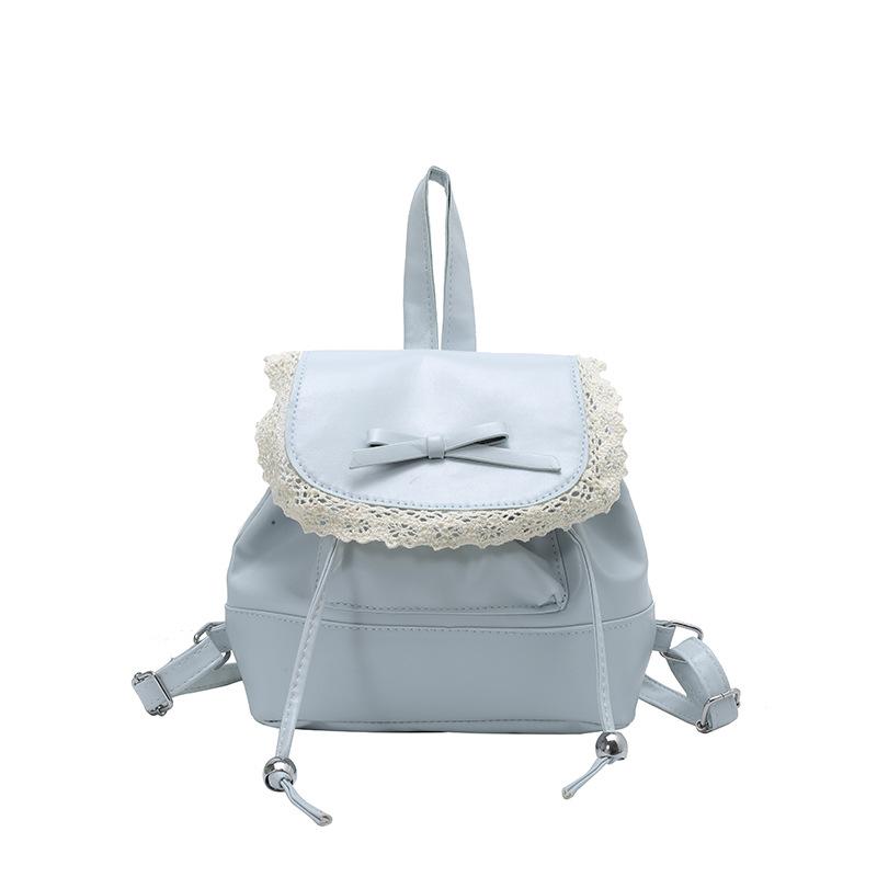 

Summer new cute versatile elegant shoulder bag travel backpack premium texture bucket bag синій