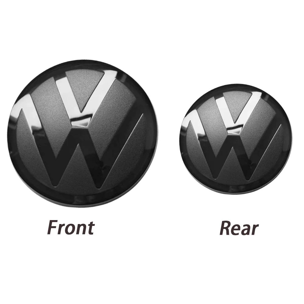 

Front and Rear Emblem For VW Golf 6 Golf 7 Golf 7.5 Golf 8 Not Affect ACC Modified Black Label Flat Mirror Logo Cover Sticke 2PC GOLF 8 (MK8)