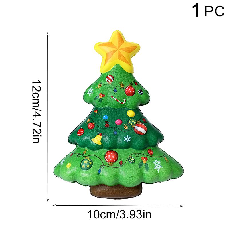 Christmas Toys Santa Claus Christmas Tree Squeezing Bouncing Toy 2025 Stress Relief Gift Christmas Party Decoration Ornament
