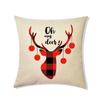 Christmas Pillowcase Red Elk Light Luxury Pillowcase Car Neck Cushion Home Pillowcase