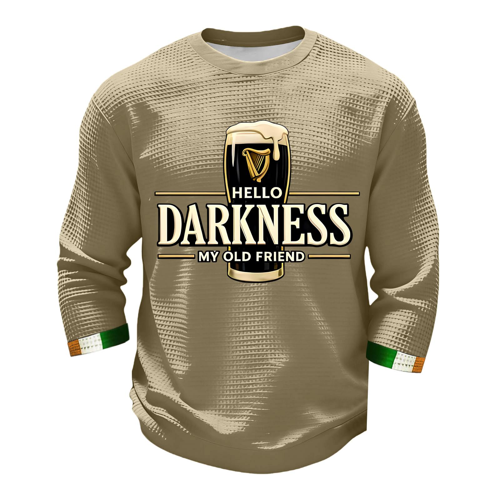 

Men s Fashion Long Sleeve T-Shirt St. Patrick s Day Shirt M хаки