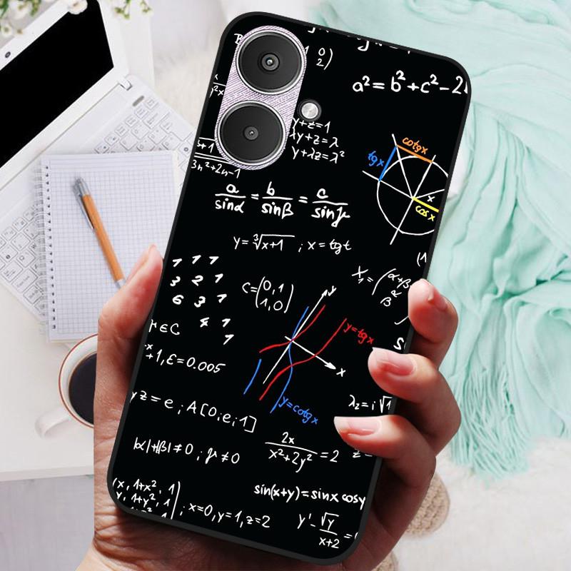 For Xiaomi Redmi 13C 5G Case Black Silicone Bumper Wolf Lions Soft TPU Covers for Xiaomi Redmi 13C 5G Funda Coque Protective