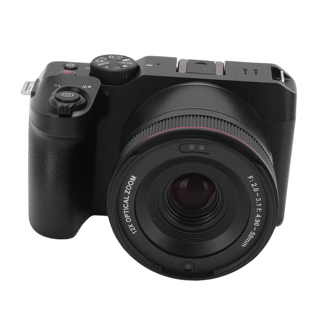 5K Digital Camera 72MP 270 degrees  Flip Screen 12x Optical Zoom WiFi Digital Video Camera for Vlog Taking