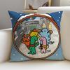 Cute JJOGUMANS Cushion Cover Pcs Soft Decorative Square Cushion Covers X X Pillowcases for Sofa Couch Home Bedroom