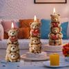 Stackable Bear Silicone Mould For Household Candle Soap Plasters Craft Family Projects Reusable