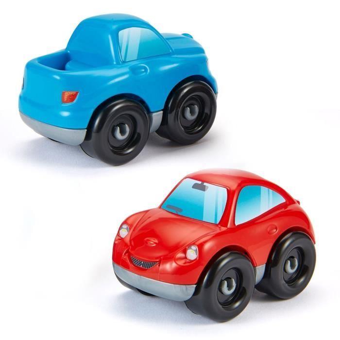 Camion porte-voitures ECOIFFIER - Abrick - Transporte 6 voitures sur 2 étages - Rouge - Dès 18 mois