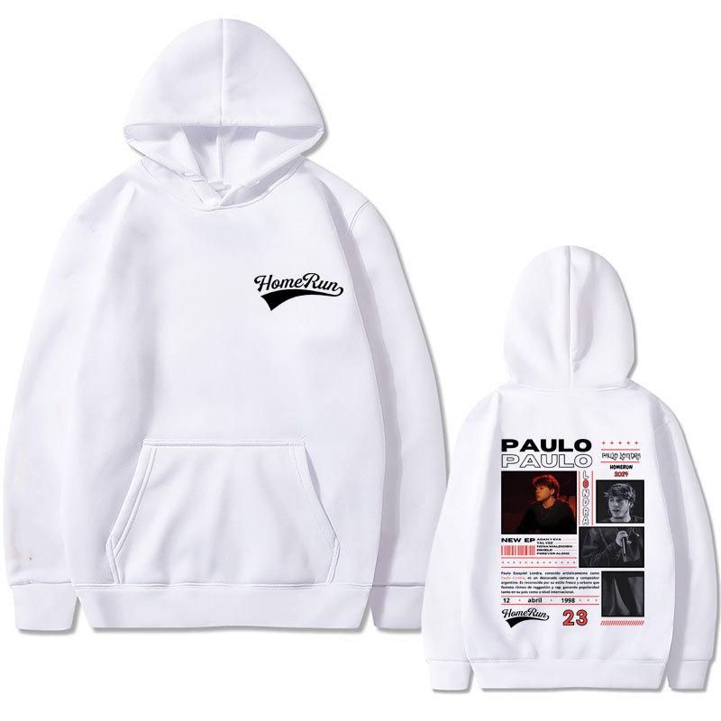 Rapper Paul Londra's Home Run Double Pullover Print Men's Fashion Autumn Pullover Hoodie Long-sleeved Street Harajuku Top