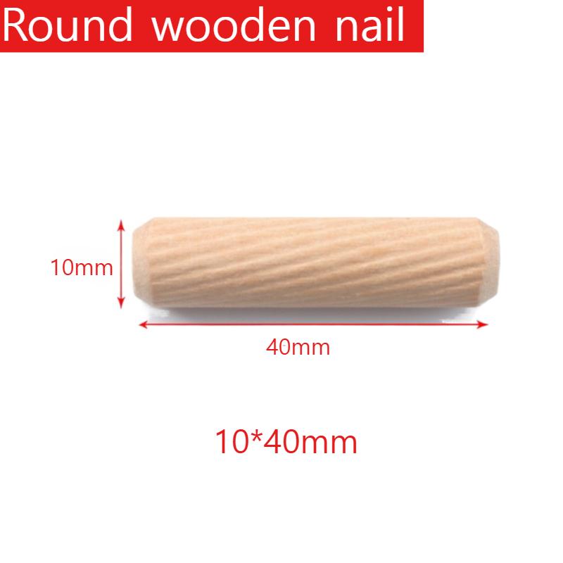 30/50Pieces of Multi Size Round Wooden Nails, Circular Wooden Stoppers for Cabinet Assembly, Hamster Cage DIY and Craft Projects