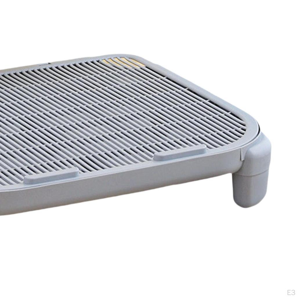 Cat Litter Ramp Portable Double Layered Trapper for Lavatory