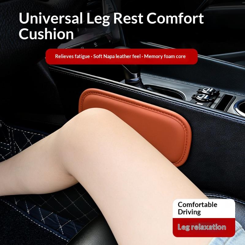 1/2Pcs Car Center Console Leg Cushion Universal Multi Functional Car Elbow Height Pad Reduce Driving Soreness Leather Knee Pad