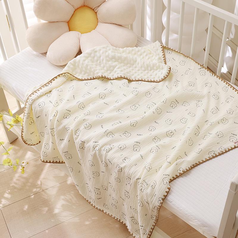 Bean Blanket: Pure Cotton Soft Gauze Baby Towel & Swaddle Quilt for Newborns and Children - Spring/Summer.
