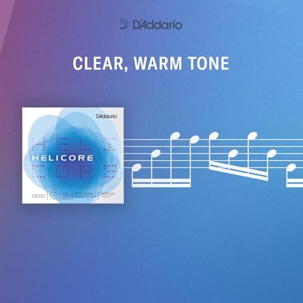 D'Addario Daddario Violin Rose Strings Helicore Low C Line H315 4/4M Medium Tension [Domestic Gen...