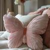 Butterfly Pillow Throwing Pad Short Plush Cushion Cute Girl Pink Toy for Bedroom Sofa Home Decoration Home Textile Cushion
