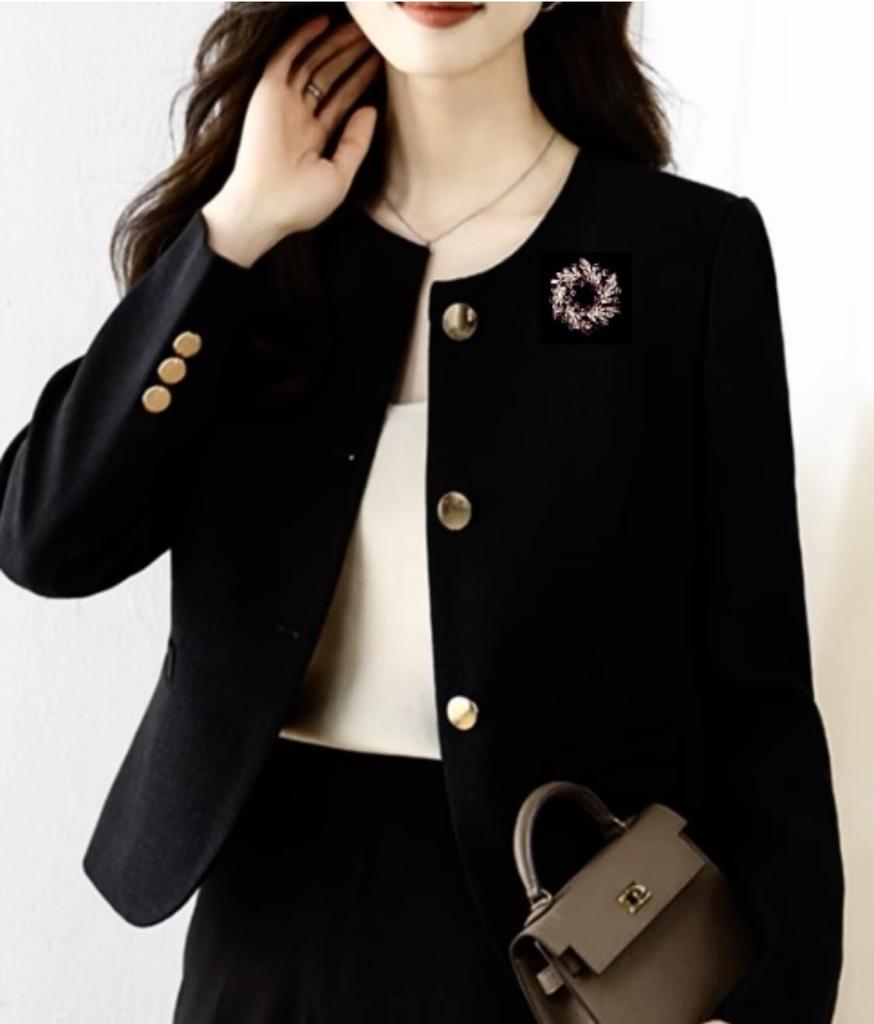 Zircon Flower Brooch Sparkling Luxury Flower Corsage for Interview Gift for Women for Ancient Comes with a Gift Case Weddings, Parties, Etc.