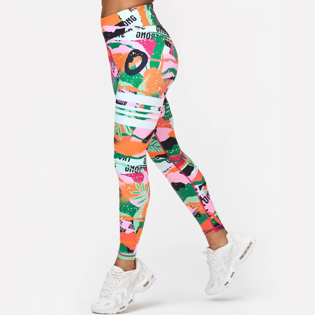 Printed Tight Pants, High Waisted Sports Leggings, Women's Yoga Clothes, Yoga Pants, Elastic Sports Pants