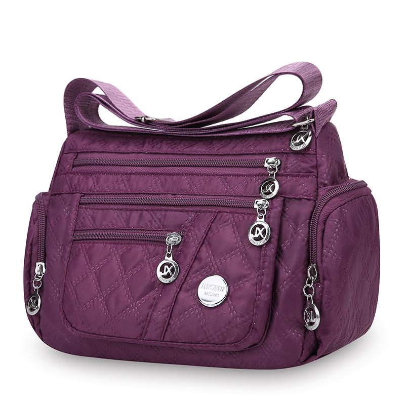 Femei Geantă Nailon Impermeabilă Genți Messenger pentru Doamnă Crossbody Capacitate Mare Călătorie Geantă de Umăr Genți de Mână Casual Calitate Înaltă
