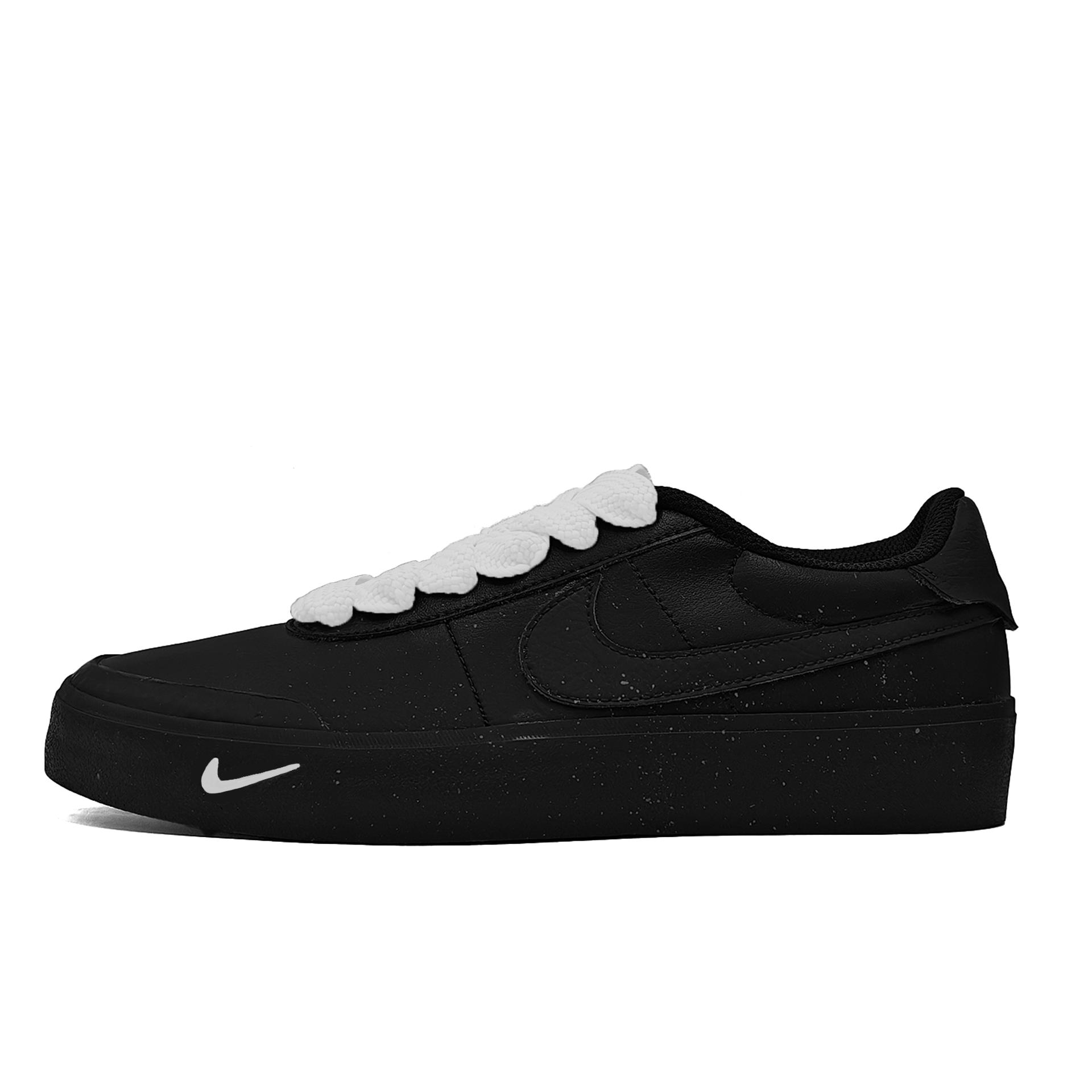 

Nike Court Shot Nianbai Slip Resistant Lightweight Non slip Lightweight Low top Skateboard Shoes Unisex Black White FQ8146-001(Team868-) 41