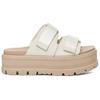 UGG Clem Sandalias de Moda de Suela Gruesa Cómoda Sandalias para Mujer Blanco 1118771-WHT