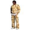 Set da Uomo con Felpa a Strati e Pantaloni Cargo con Vita Elasticizzata