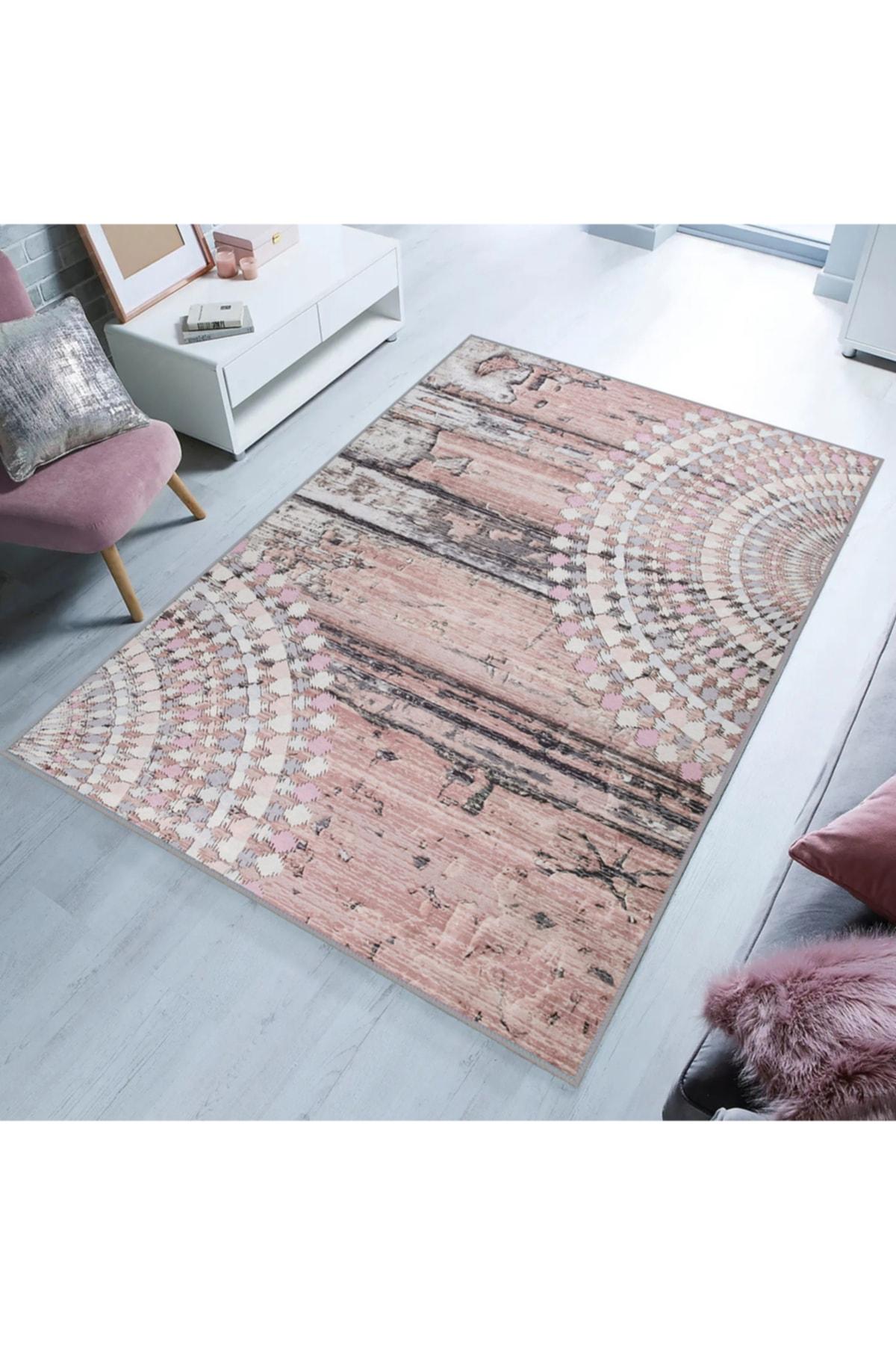 

Моющийся ковер с принтом Rovigo Home RVG1821 50x80 розовый