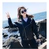 Fashionable Loose Short PU Leather Biker Jacket for Women Students Korean Style Thick Fleece Lined Slimming Outerwear for Autumn Winter