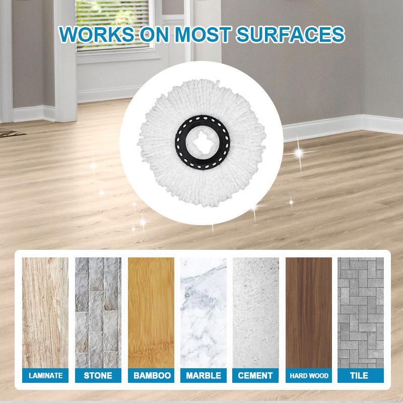 Universal Mop Head Refill 360°Rotating Mops Microfibers Round 16mm Mopping Head Clean Tool Home Floor Mop Cloth Accessories